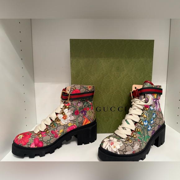 GUCCI Floral Boots - Picture 2 of 6